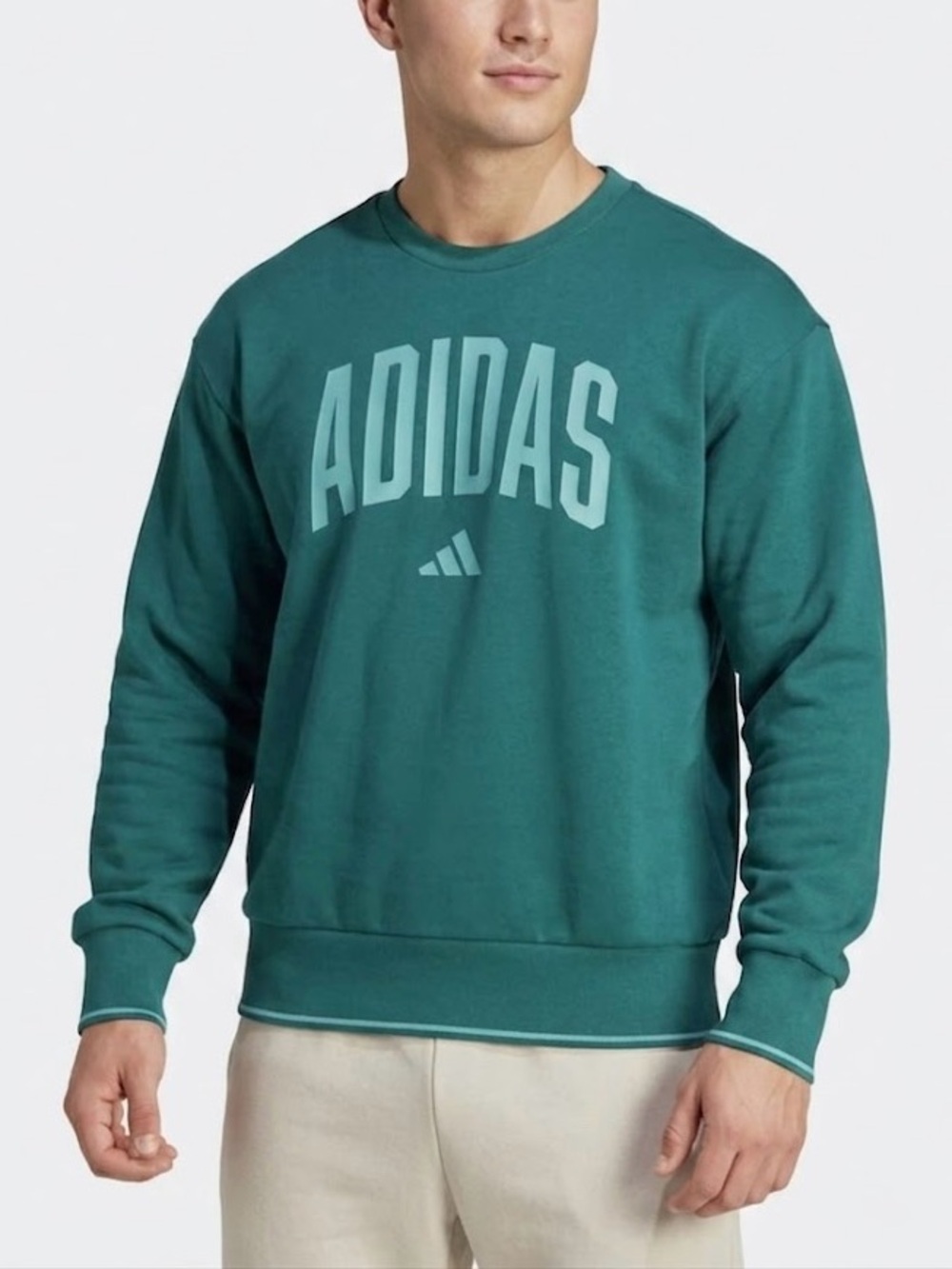 ADIDAS Men’s Collegiate Crewneck Sweatshirt Multi Sport Size L